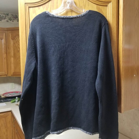 cj banks by christopher & banks womens sweater black size 1x - Picture 9 of 11